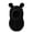 Black, variant on Toddler Winter Knit Hat with Scarf Lined Cute Bear Ear Hooded Cap for Baby Boys Girls Cold Weather Outdoor