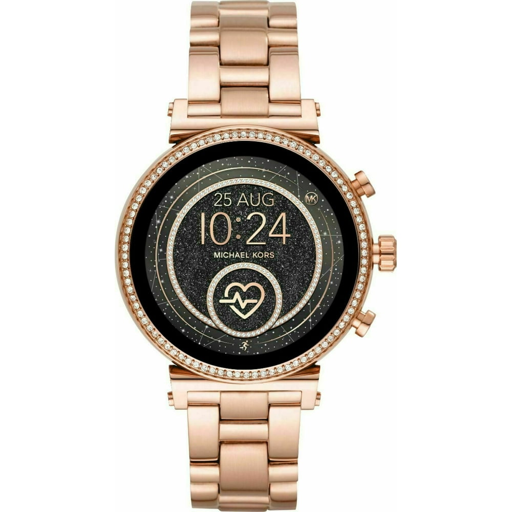 mk smart watch rose gold