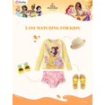thumbnail image 3 of Set de bañador Disney Belle Tankini UPF 50+ para niñas de 4 a 5 años, 3 of 8