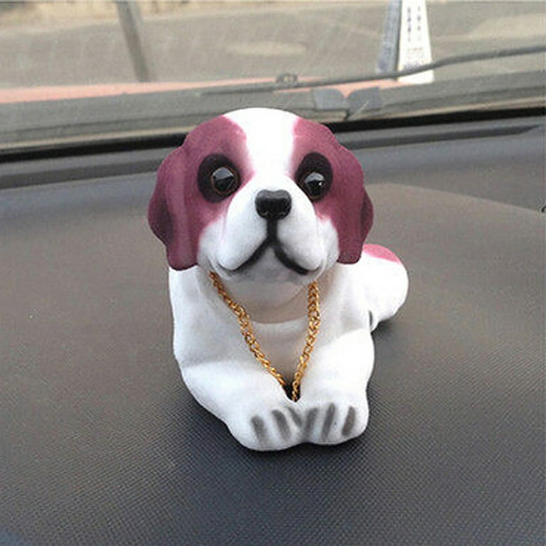 VICASKY Shaking Head Car Ornament Resin Small Animals Gift
