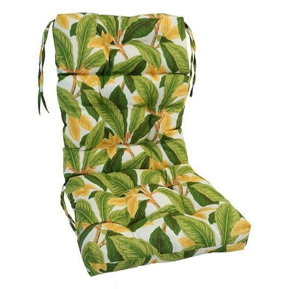 Blazing Needles 918X38BF-S1-OD-074 18 x 38 in. Polyester Outdoor Tufted Chair Cushion, Heart of Palm