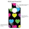 thumbnail image 4 of DistinctInk Custom SKIN / DECAL compatible with OtterBox Commuter for iPhone XS MAX (6.5" Screen) - Black Multi Color Hearts, 4 of 5