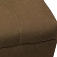 thumbnail image 3 of Magshion Rectangular Storage Ottoman Bench Tufted Footrest Lift Top Pouffe Ottoman, Coffee Table, Seat, Foot Rest, and more 42'', Linen Coffee, 3 of 6