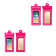 thumbnail image 2 of Toystoory PVC Phone Waterproof Bag 3-layer Sealed Pool Replacement Park Water Outdoor Accessories Seaside Pouch Swimming rojo 2piezas, 2 of 6