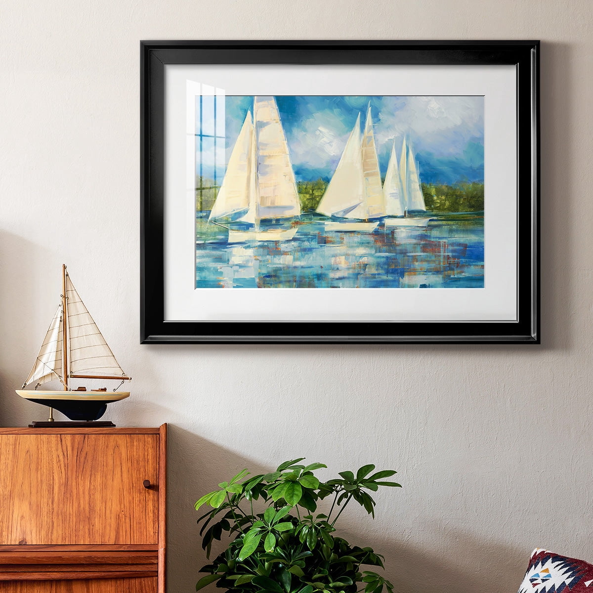 Clear Sailing Premium Framed Print - Ready to Hang