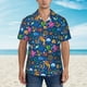 thumbnail image 2 of Fotbe Sea Fish Camisa Hawaiana para Hombre Unisex – Camisa Casual de Verano con Botones de Manga Corta de Algodón y Lino,Medium, 2 of 7