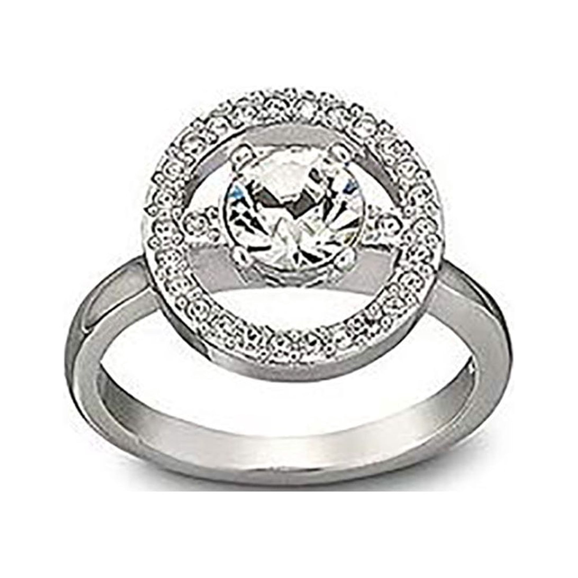 Swarovski Clear Crystal LAVENDER Ring (Large/58/8) -1039069