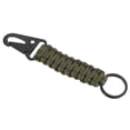 thumbnail image 1 of Llave de paracord Uxcell, clip de llavero trenzado, llaveros de supervivencia verdes, 1 of 6