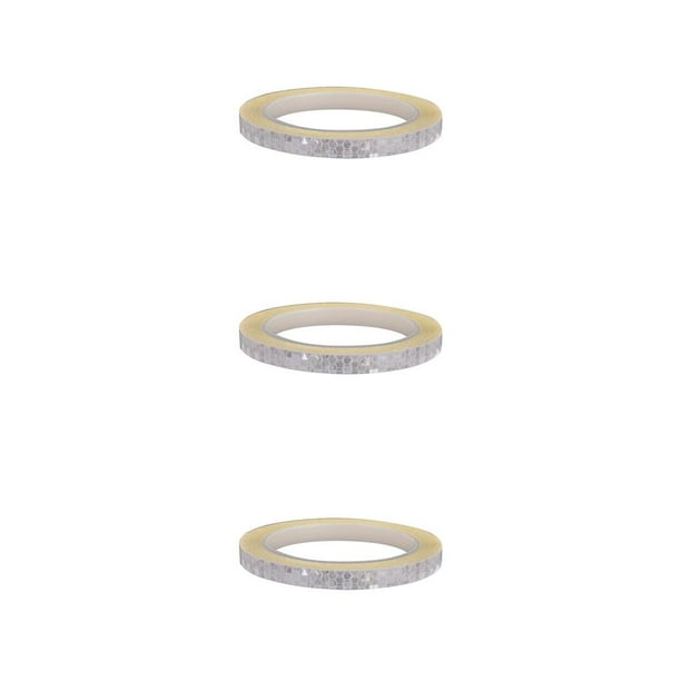 Kenally Pegatina reflectante de 8M, cinta de advertencia luminosa para llanta, tira reflectora adhesiva para rueda de cuadro de bicicleta de Type3 NO3