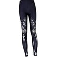 thumbnail image 2 of Qarigey Pantalones largos ajustados elásticos elásticos con estampado Digital para niñas y mujeres Ropa interior Qarigey FS2694-00, 2 of 6