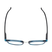 In Style Eyes Modern Oval Clear Frame Readers Black 2.00
