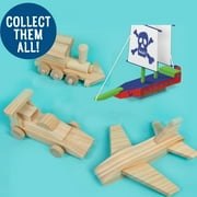Hello Hobby Build Your Own Wood Train, 21 Pieces