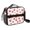 Rooster and Dot, variant on Rooster and Egg Brown Pattern Insulated Lunch Bag with Shoulder Strap and Bottle Holder,Bento School Lunch Bag Box,11x9.5x3.5 Inches