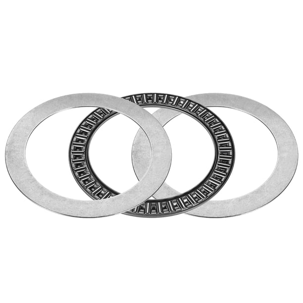 Rodamientos de Agujas de Empuje con 2 Arandelas de Acero Cromado, 75x100x4mm