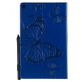 thumbnail image 3 of Kindle Fire HD 10 2017 Release Case, Allytech Embossed with Butterfly Series Folio Stand Wallet Case with Cards/Cash Holder for Amazon Kindle Fire HD 10.1" 7th Generation 2017 Version Tablet, Blue, 3 of 7