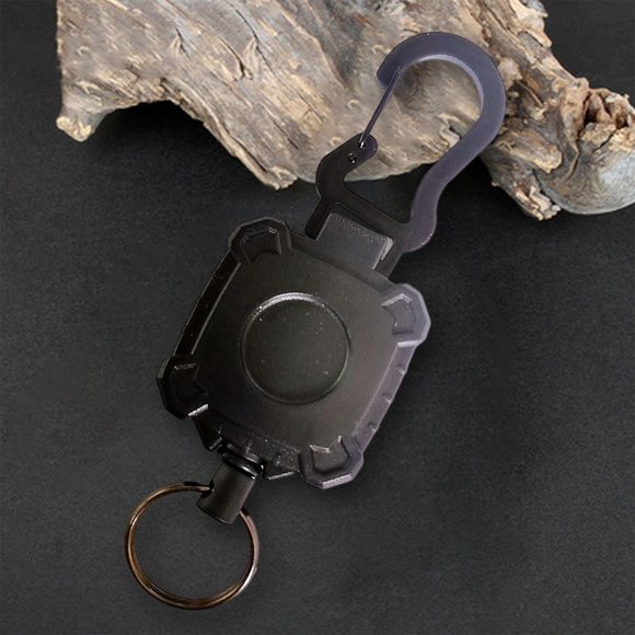 Llavero retráctil CUTICAT Lvero de ambre telescópicos ligero giratorio pequeño Portátil Durable