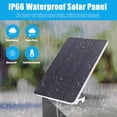 thumbnail image 3 of Cámaras De Panel Solar Inalámbricas Para Exteriores, 10 W PET EVA Monocristalino, Cámara De Seguridad A Prueba De Agua Panel Solar Con Cable De 9.8 Pies Soporte Ajustable, 3 of 7