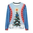 thumbnail image 6 of Women's Christmas Sweatshirts Merry Fleece Xmas Crewneck Sweaters Fashion Christmas Printed Long Sleeve Blouses Casual Loose Shirts Xmas Holiday Pullover Tops, 6 of 9