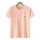 thumbnail image 2 of Blusa informal de manga corta con estampado de cuello redondo para mujer Fridja  ghk2429, 2 of 6
