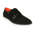 thumbnail image 2 of Men Tayno Dressy Casual Soft Suede Comfortable Double Buckle #Freshman Black, 2 of 9