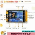 thumbnail image 3 of NerdMiner V2-2.8"(1002K) BTC Solo Miner 1002Kh/s Open Source Bitcoin Mining 2.8 inch Smart Display Crypto Lottery Machine, 3 of 8