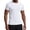 White, variant on Gym T-Shirts for Men Tailored Fit Breathable Tops Summer Crewneck Tees for Race Day