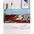 thumbnail image 2 of Red Marble Body Pillow Covers, Grey Gold Texture Vintage Farmhouse Art Soft Bed Throw Pillowcases Breathable Cooling Long Lumbar Body Pillow Sham Cover for Bed Sofa 20''x54'', 2 of 7
