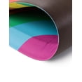 thumbnail image 4 of Unique Loom Comfort Mat Collection - Rainbow (1' 8" x 3' Hearth Multi/Light Blue), 4 of 4