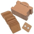 thumbnail image 1 of BESTYASH 200Ud Tarjeta Portajoyas En Cartón Kraft Marrón Para Exhibir Pulseras Y Accesorios, 1 of 6