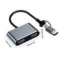 thumbnail image 3 of Adaptador Compatible Con Hdmi Adaptador USB 3.0 tipo C a HD dual compatible con HDMI de 5 Gbps para tableta de teléfono de escritorio, 3 of 8