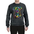 thumbnail image 3 of Dean Russo Unconditional Loyalty Dog Lover Unisex Crewneck Graphic Sweatshirt, Heather Black, 3X-Large, 3 of 6