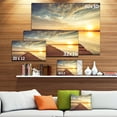 thumbnail image 3 of Sea Pier sous Beau Paysage Nuageux - Impression sur Toile Moderne, 3 of 4