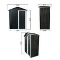 thumbnail image 3 of 3x5 FT Outdoor Garden Storage Shed, Waterproof Metal Storage Cabinet with Detachable Design, Tool Shed for Yard & Patio, 3 of 6