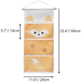 thumbnail image 4 of Cute Hanging Storage System - Hanging Wall Organiser With 3 Pockets - Storage Bag For Children’S Bedrooms Or Doors, 4 of 7