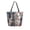 Dogs and Doghouses, variant on Open Top Canvas Tote Bag with Zipper Reusable Shopping Bag 13.5x15" Roomy Carryall Oil Painting Of Giraffe