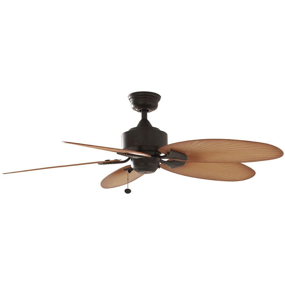 Hampton Bay Lillycrest 52 in. Indoor/Outdoor Aged Bronze Ceiling Fan