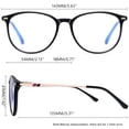 thumbnail image 6 of KANASTAL Blue Light Blocking Glasses Men Women - Anti Blue Light Glasses Anti Fatigue Cupronickel Temples Comfort Fit for Gaming Computer Screen Use TR90 Black Frame, 6 of 7
