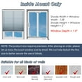 thumbnail image 3 of Keego Cellular No Drilling Blind for Window Honeycomb Cordless Window Blinds Easy Installation Heat Insulating Noise Reducing Window Shades Semi-Blackout Steel Blue, 27.5"w x 48"h, 3 of 8