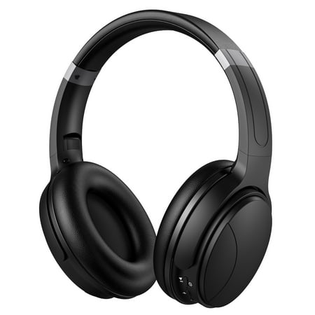VILINICE Noise Cancelling Headphones, Wireless Bluetooth Over Ear Headphones with Microphone, Black, Q8