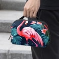 thumbnail image 2 of Flamingo Oxford Fabric Waterproof Digital Bag Cable Organizer Travel Small Holder for Charger, Hard Drive - 5.9x9.44x3.14 in., 2 of 6