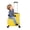 Yellow, variant on Kids Ride on Luggage for Aged 3-6, Toddler Luggage with Seat,Rolling Luggage with Spinner Wheels ,Suitcase Carry Trolley with Password Lock,with Safety Belt, Airplane Travel (Blue)