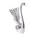 thumbnail image 2 of TUOBARR Coffee Spoon Fruit Fork Stainless Steel Bar Dessert Spoon With Swan Rack Household Tableware, 2 of 2