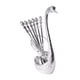 thumbnail image 2 of Fork Spoon Dessert Tableware, Coffee Spoon Bar Fruit Fork, Stainless Steel Foldable Rack, Household 2-Tier Design, Portable Barware, Easy Storage, for Bedroom, 2 of 8