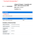 thumbnail image 2 of Liftgate Lift Support - Compatible with 2000 - 2005 Ford Excursion 4WD 2001 2002 2003 2004, 2 of 2