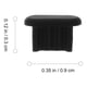 thumbnail image 2 of VERDANVERSE 50Ud Protección Para De Carga En Teléfono Plug Silicona Antidesgaste Color Negro Práctico, 2 of 8