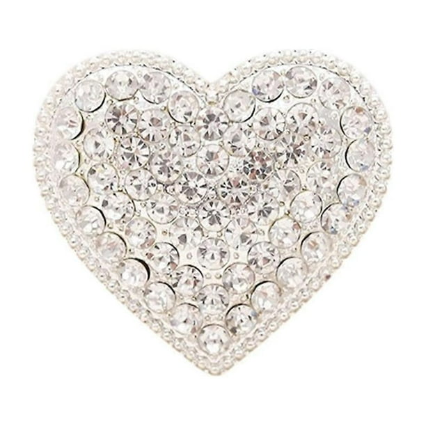 Chic Heart Shaped DIY Phone Case Charms Blinged Decorations Phone Shell Accessories - Rhinestone Pur