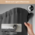 thumbnail image 5 of Sindcom Double Curtain Rod，Blackout Wrap-Around Curtain Rods for Windows 66 to 120 Inch for Room Darkening Curtains，Adjustable from 32 to 129 Inch, Matte Black, 5 of 7