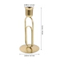 thumbnail image 2 of BESTYASH Portavelas Metálico Dorado Vintage Con Geométrico Ideal Para Y Bodas, 2 of 8
