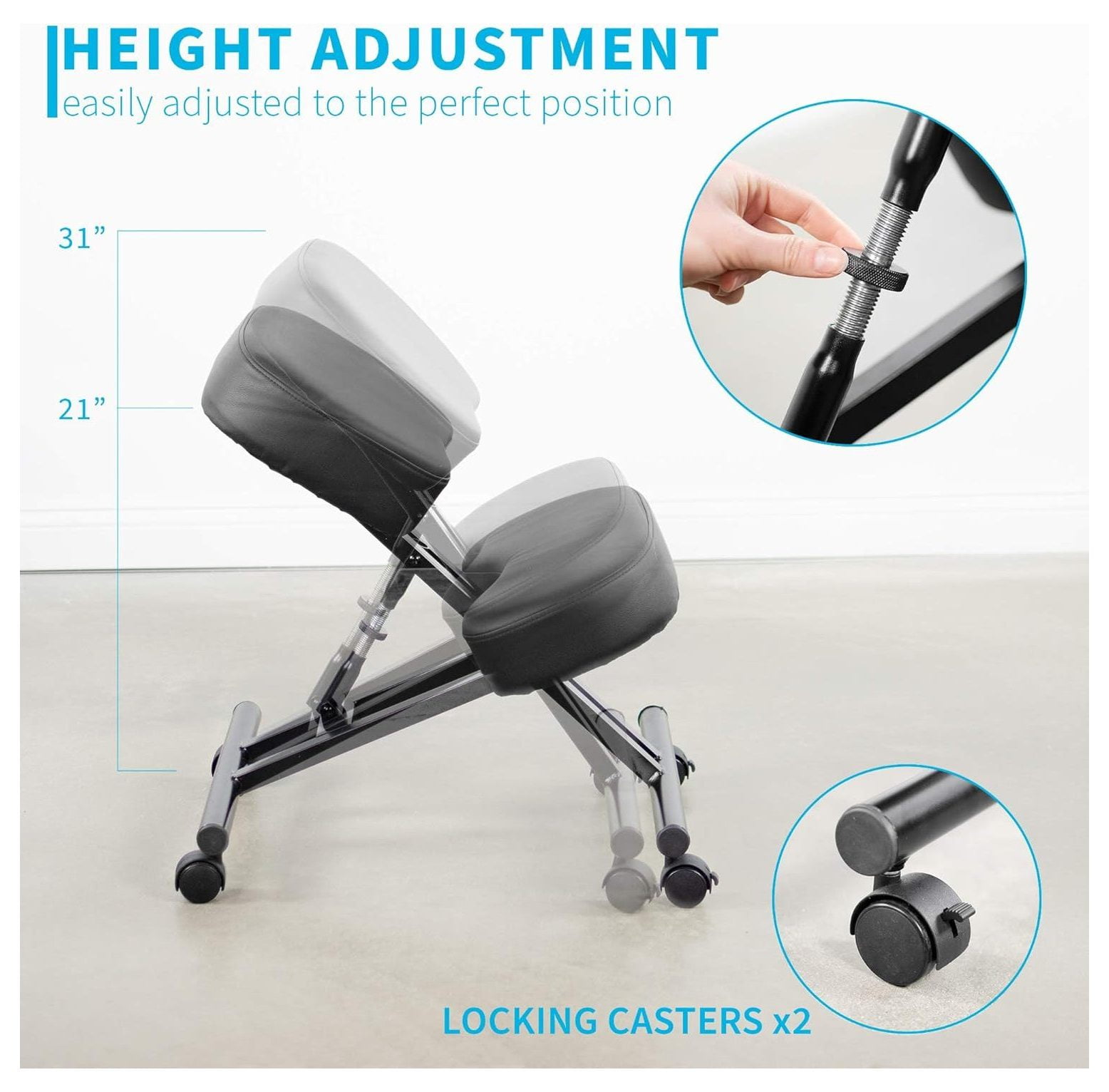 Ergonomic Kneeling Chair Adjustable Stool for Home and Office