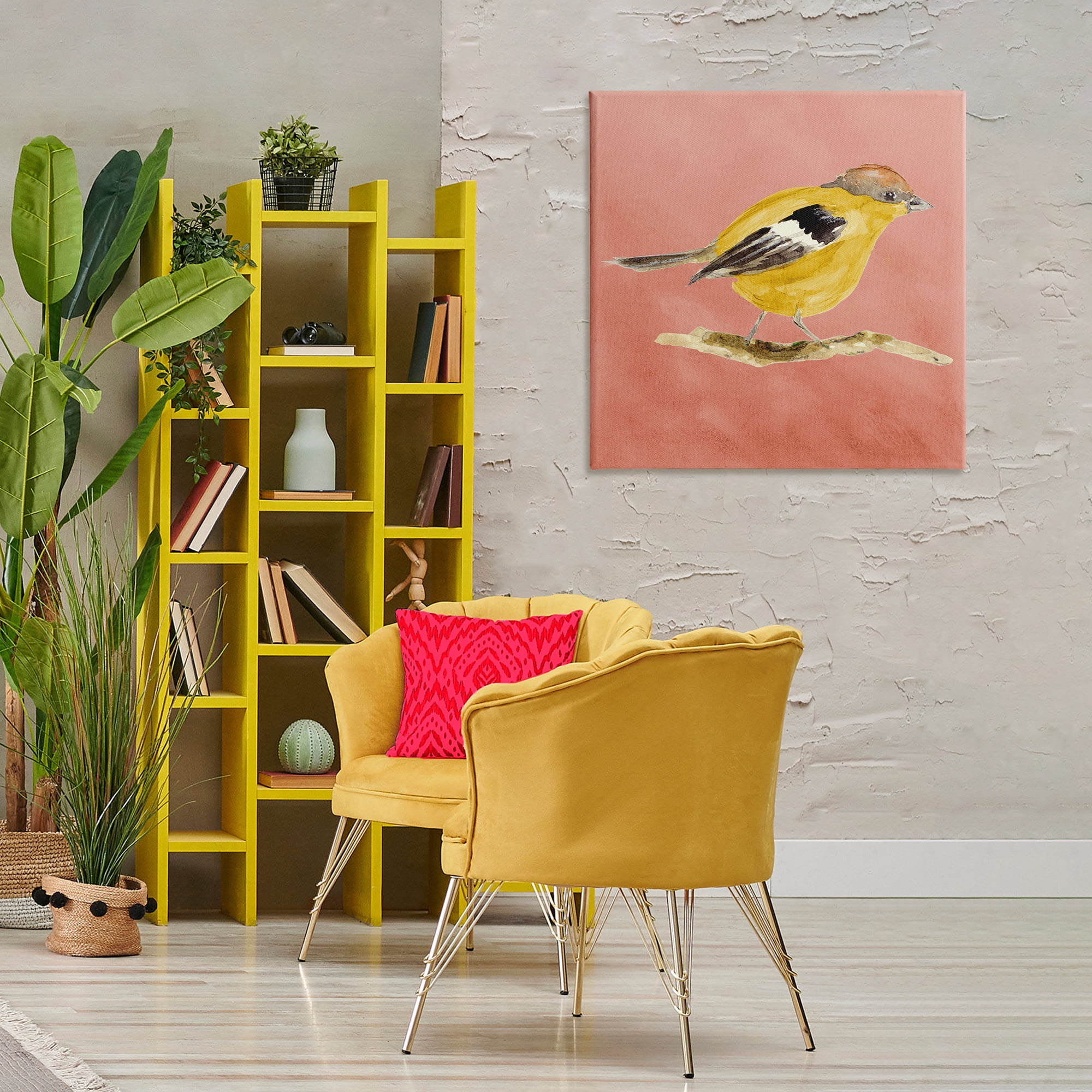 Stupell Industries Traditional Wren Bird Animals & Insects Painting Gallery Wrapped Canvas Art Print Wall Art, 30 x 30